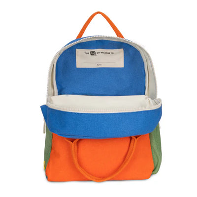 Backpack Junior: Cobalt / Fiery Orange - Fluf