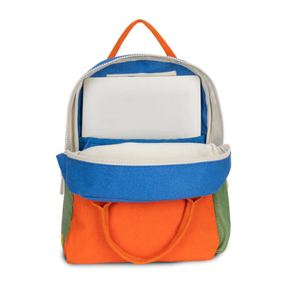 Backpack Junior: Cobalt / Fiery Orange - Fluf