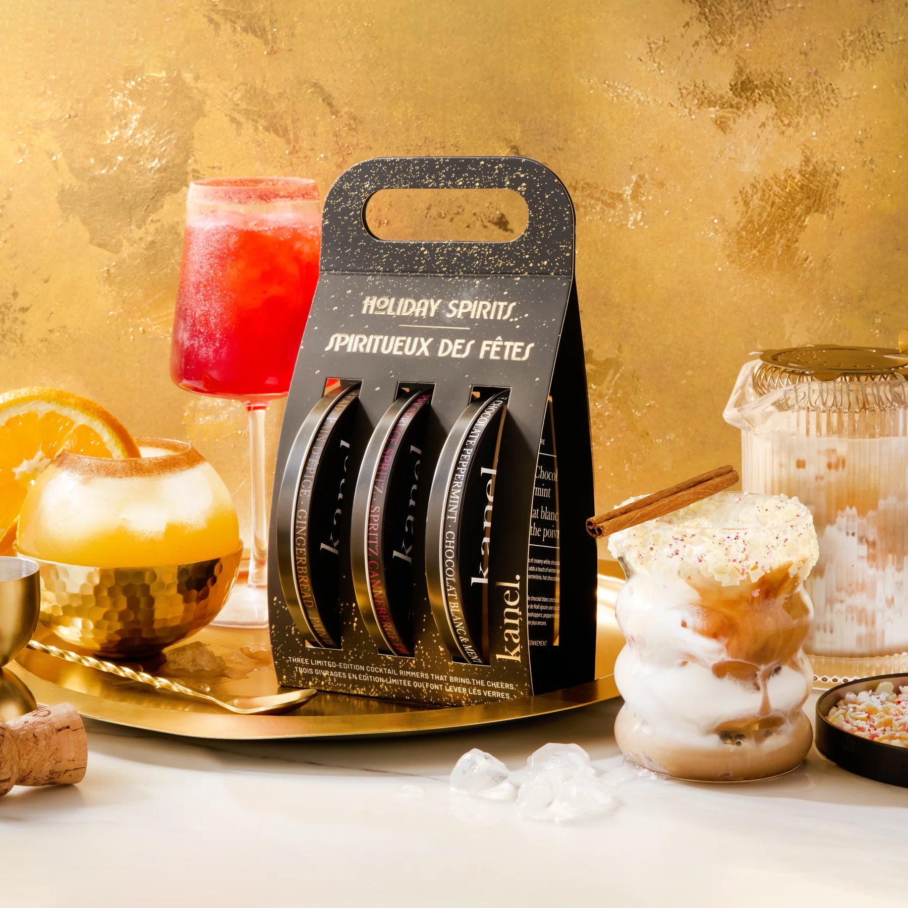 Holiday Spirits - Kanel Glass Cocktail Rimmer