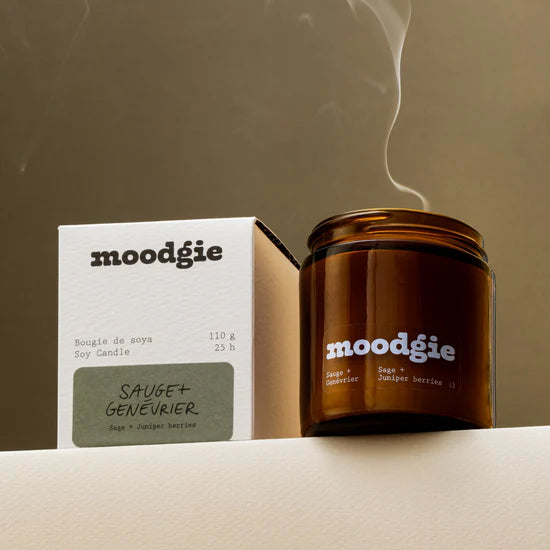 Sage + Juniper Berries Candle-  moodgie