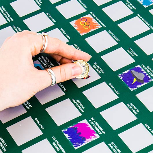 100 bucket list ideas Scratch off