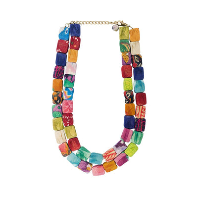 Kantha Cubist Necklace