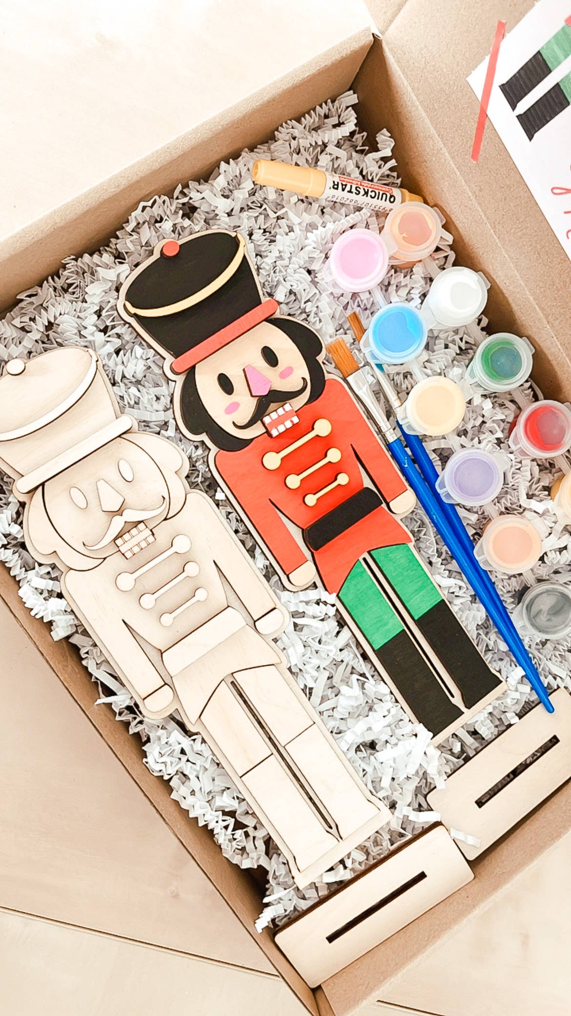 Kid's paintable Nutcracker - Christmas DIY family fun