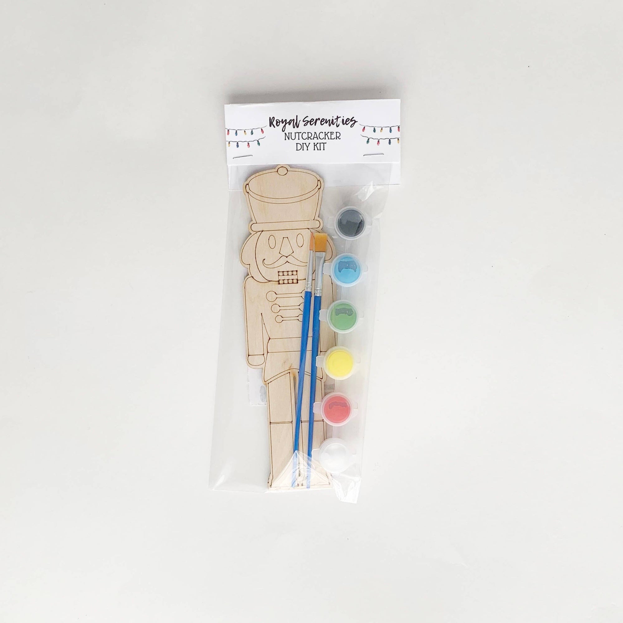 Kid's paintable Nutcracker - Christmas DIY family fun