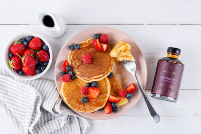 Elderberry Infused Maple Syrup