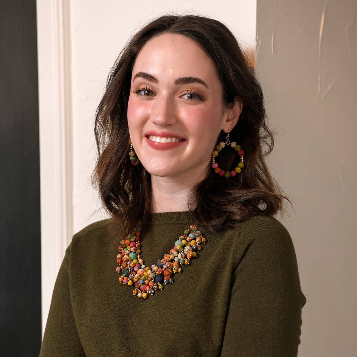 Kantha Timeless Hoops