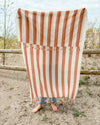 Black Striped Turkish Beach Towels