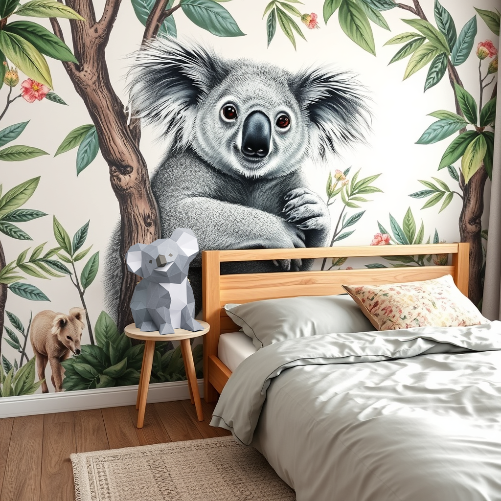 DIY Koala 3D paper origami model Kit