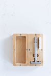 Double Edge Safety Razor (with 5 blades and bamboo case/stand) - REblade