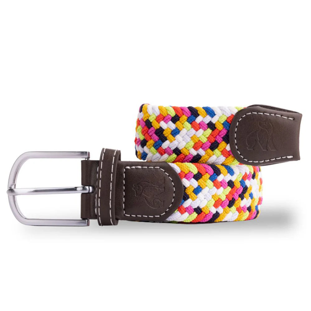 Water Bottle Upcycled Woven Belt - Versicoloured