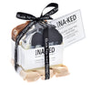 Holiday Soap Trio + Soap Dish - Charcoal, Coffee + Oatmeal- Buck Naked Soap Company