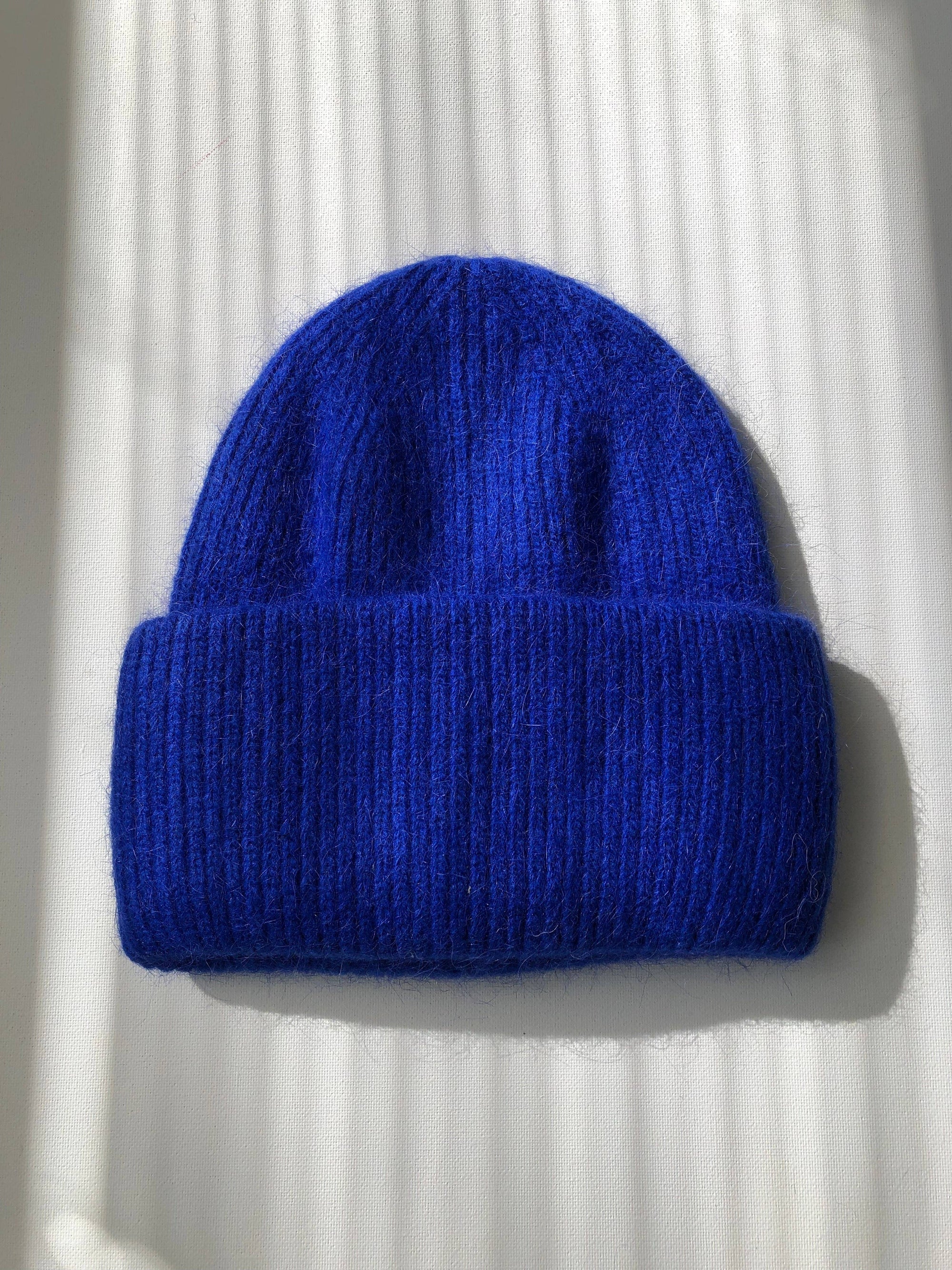 ROYAL ANGORA WOOL BEANIE - crystal brights