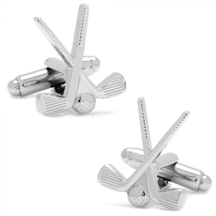 Silver Golf Club Cufflinks
