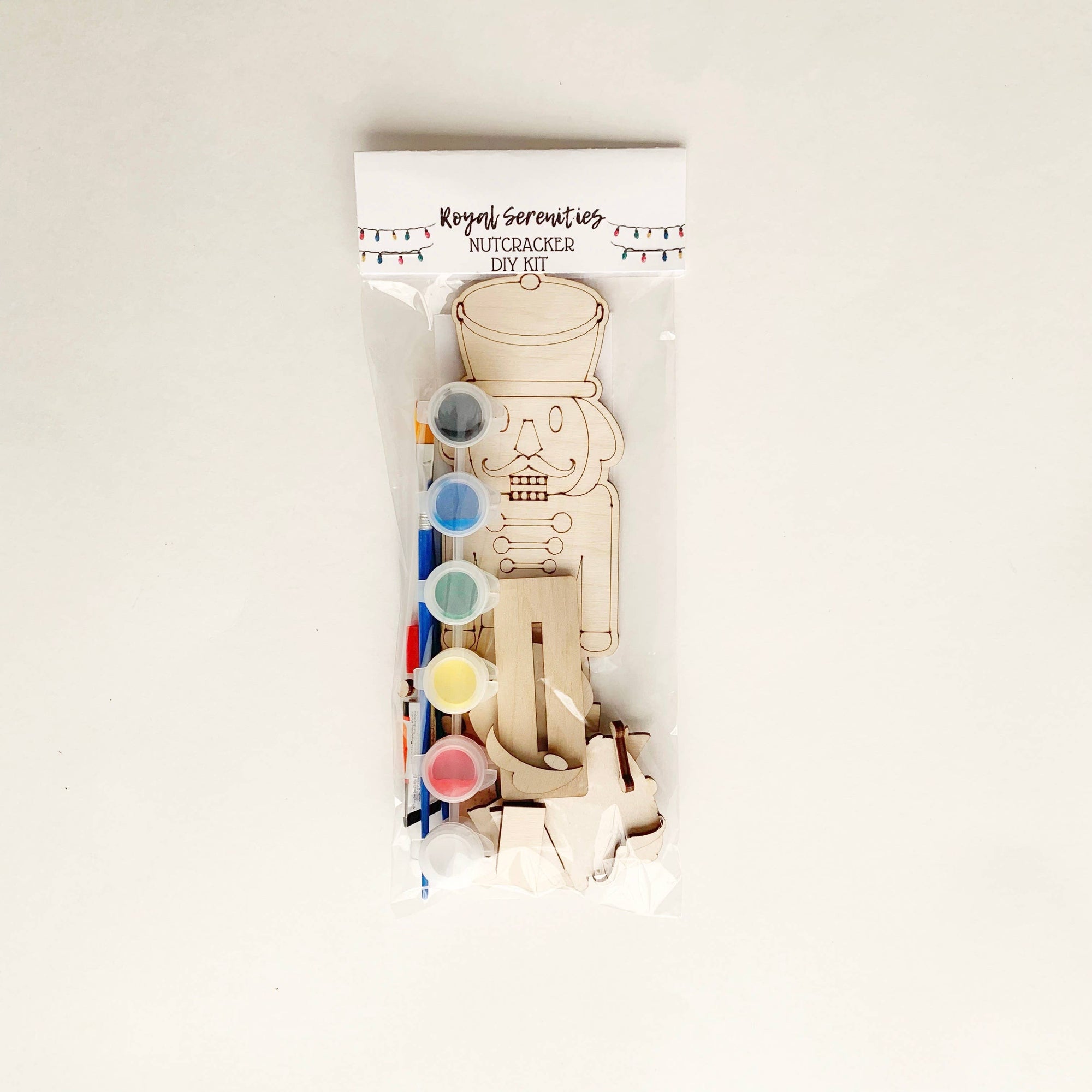 Kid's paintable Nutcracker - Christmas DIY family fun