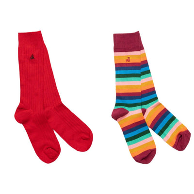 Christmas Cracker - 2 Pairs of Bamboo Socks (His)