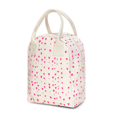 Zipper Lunch Bag: Tiny Hearts - Fluf