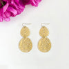 Stenciled Leaf Earrings