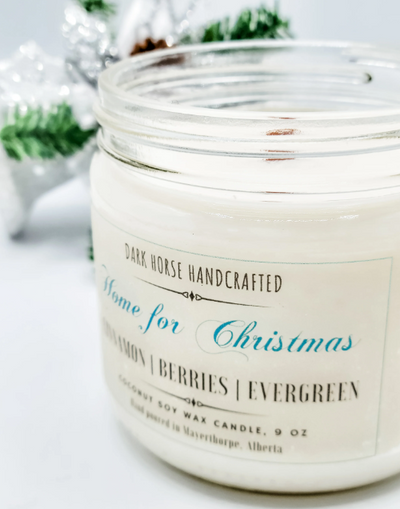 Home for Christmas Soy Candle- Dark Horse Handcrafted