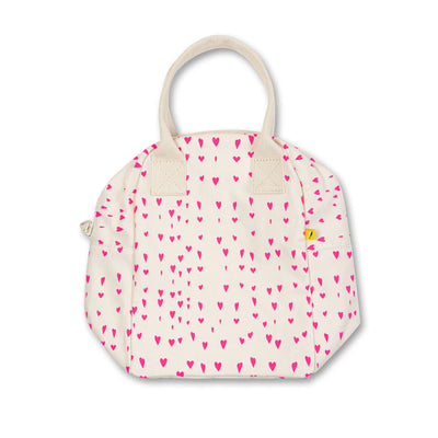 Zipper Lunch Bag: Tiny Hearts - Fluf
