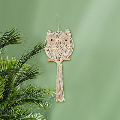 Macrame Owl Wall Hanging