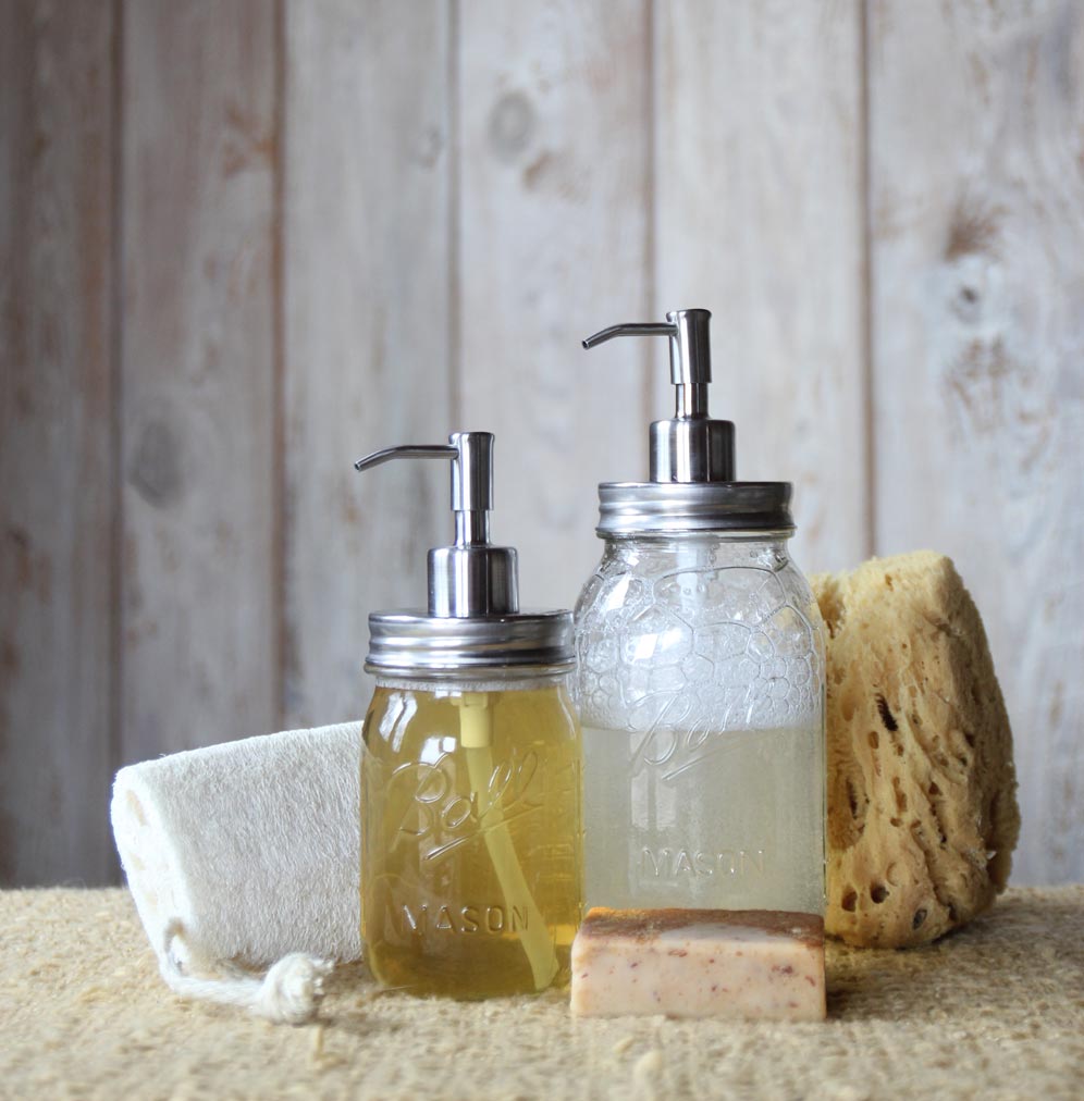 Mason Jar Soap Dispenser with Jar Included