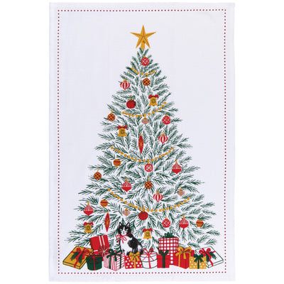 Festive Fir Christmas dishtowel