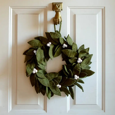 Wreath with Holly Berries - Christmas Decor