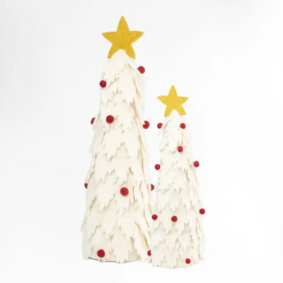 White Felt Christmas Tree