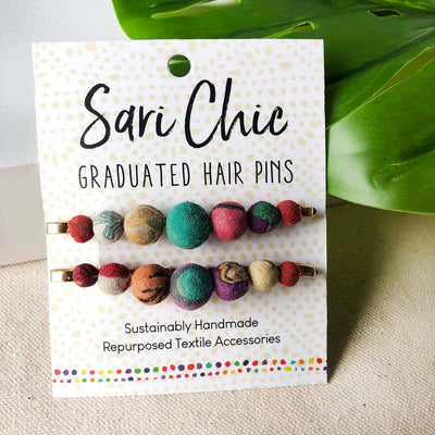 Kantha Graduated Hair Pins