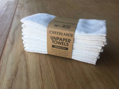 Unpaper Towels (Set Of 8 With No Roll) - Cheeks Ahoy