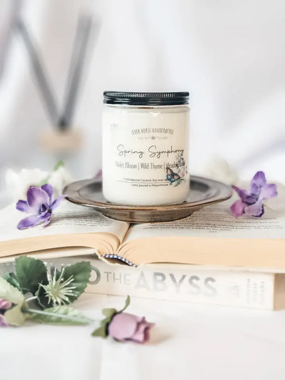 Spring Symphony - 100% Natural Coconut Soy Candle - Dark Horse Handcrafted