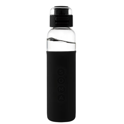 Soma Black Sport Water Bottle- 500 ml