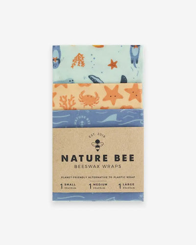 Bee's Wax Wraps (Various Sizes) - Nature Bee