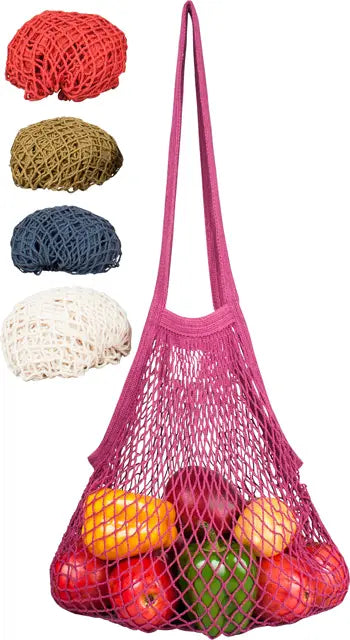 Mesh String Market Bag (Long Handle)