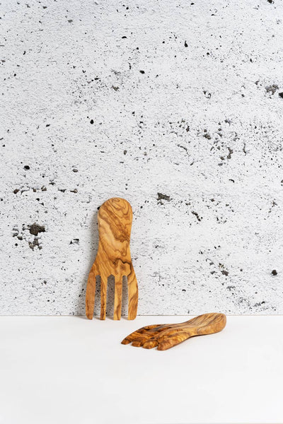 Olive Wood Serving Hands