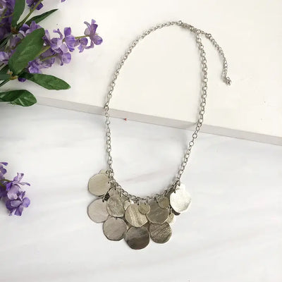 Cascading Disc Necklace