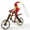 Banana Fiber Santa on a Bike