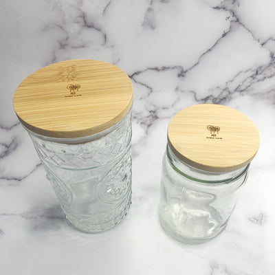 Bamboo Mason Jar Lids - Me Mother Earth