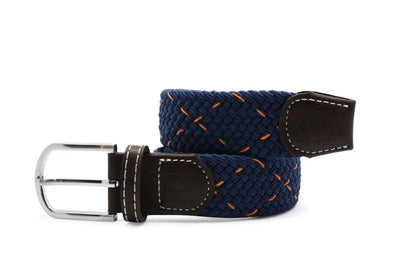 Water Bottle Upcycled Belt - Navy/Orange Dot