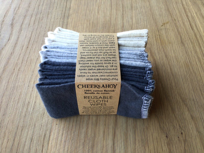 Reusable Cloth Wipes (Set of 10) - Cheeks Ahoy