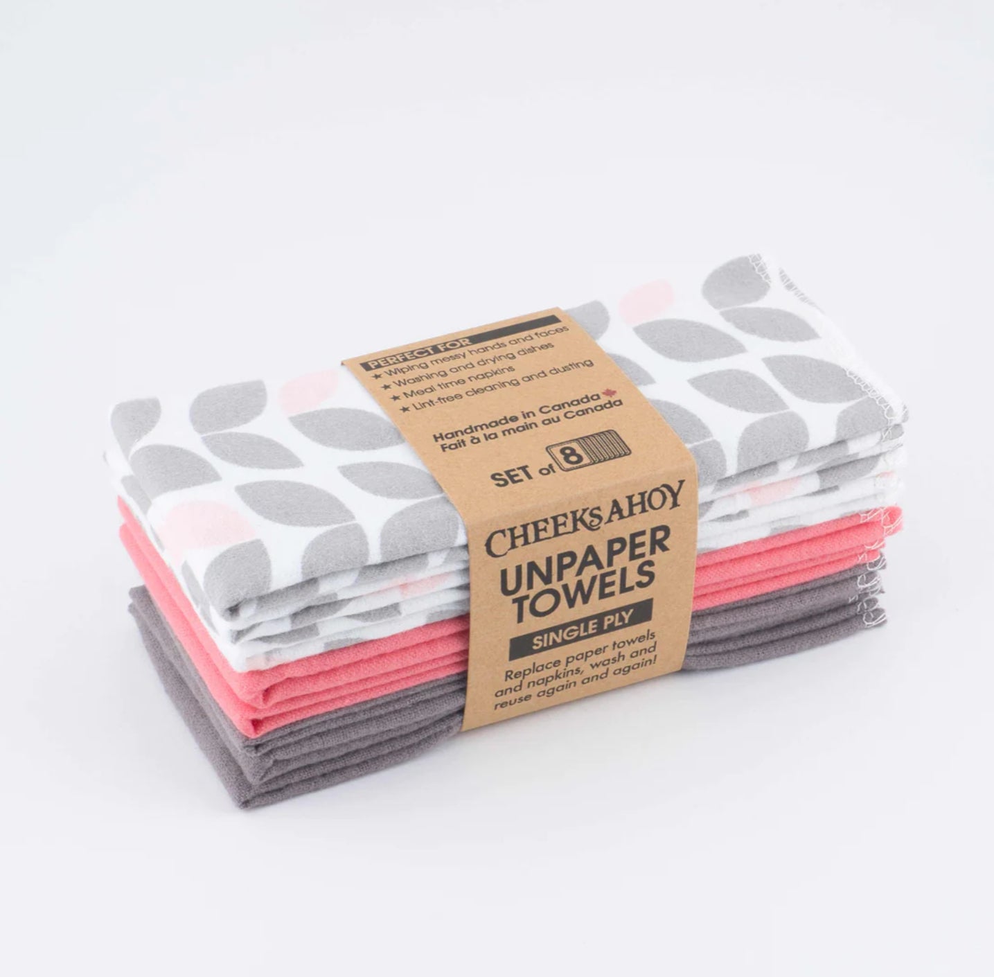 Reusable Non Paper Towels (Set Of 8 With No Roll) - Cheeks Ahoy