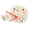 Kids illustrated Divided Dinner set - EKOBO