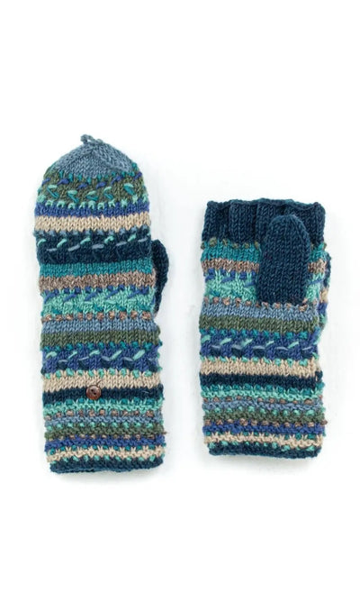 Women’s Wool Knit Finger Mittens