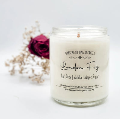 London Fog Soy Candle- Dark Horse Handcrafted