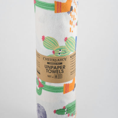 Unpaper Towel (Set Of 8 With Roll) - Cheeks Ahoy