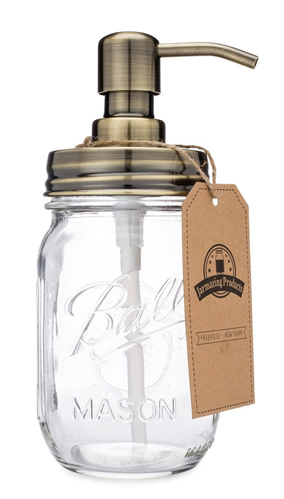 Mason Jar Soap Dispenser with Jar Included