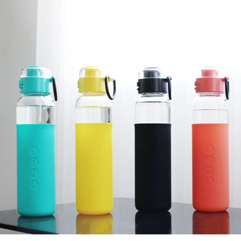 Soma Black Sport Water Bottle- 500 ml