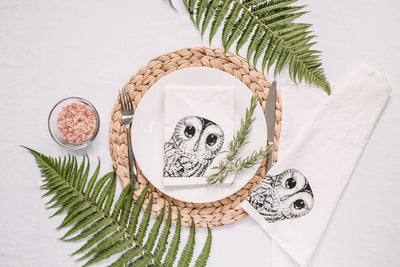 Owl Napkin Set of 2 - Your Green Kitchen