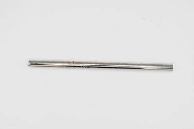 stainless steel reusable bubble tea straw silver
